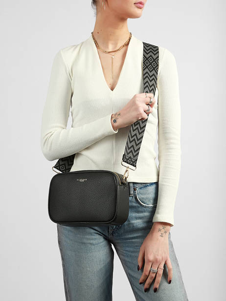 Sac Bandoulière Grained Miniprix Noir grained F6967OR vue secondaire 1