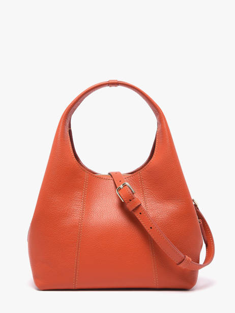 Small Leather Juliette Satchel Le tanneur Orange juliette TJET1000 other view 4