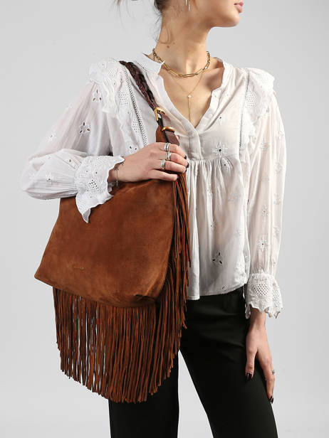 Shoulder Bag Jess Leather Vanessa bruno Brown jess 32V40917 other view 1