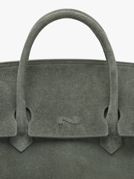 Suede Leather Clara Handbag Nathan baume Green nathan 2S other view 3