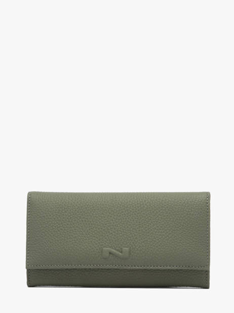 Leather N City Continental Wallet Nathan baume Green original n 185N