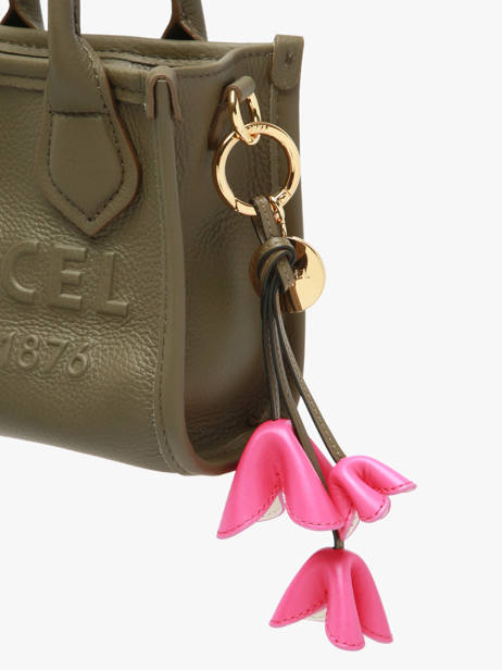 Leather Tutti Fleuri Bag Charm Lancel Pink charms A14117 other view 1