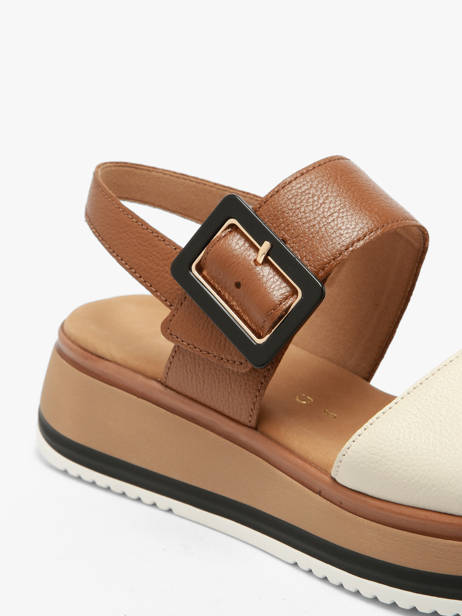 Platform Sandals In Leather Gabor Brown women 52 other view 2