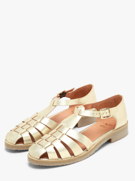 Sandals In Leather We do Gold women 45255A04 other view 1