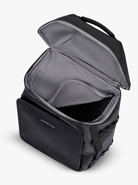 Cabin Duffle Bag Backpack Backpack Kapten and son Black backpack LISBOMDU other view 4