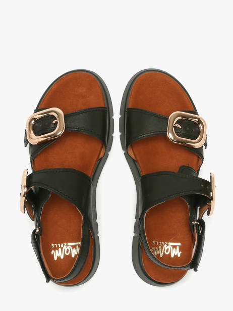 Sandales En Cuir Mam'zelle Noir women CSGNQ06 vue secondaire 3