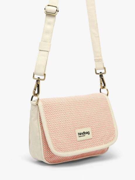 Shoulder Bag Tressage Cotton Hindbag Pink tressage TS other view 2