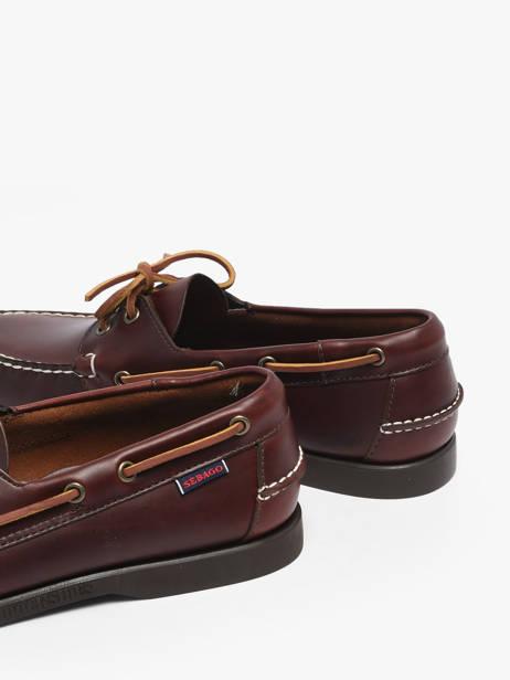 Boat Shoes In Leather Sebago Brown men 70000G0 other view 2