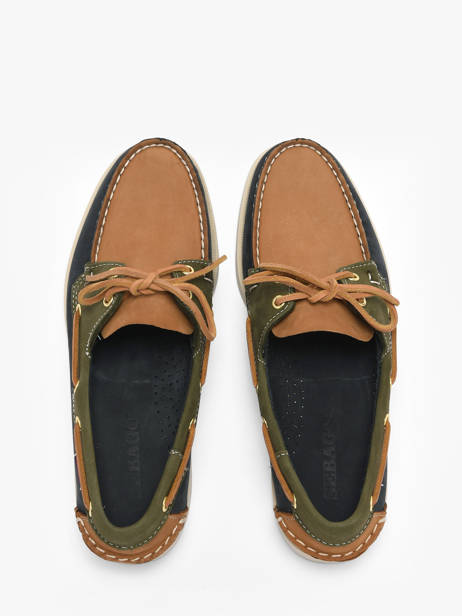 Boat Shoes In Leather Sebago Multicolor men 7111M2W other view 3