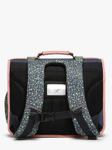Wheeled Schoolbag 2 Compartments Cameleon Blue vintage fantasy PBVGCA38 other view 4