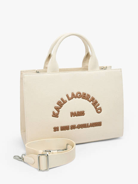 Cotton Rsg Lettering Top-handle Bag Karl lagerfeld Beige rsg B2W50010 other view 2