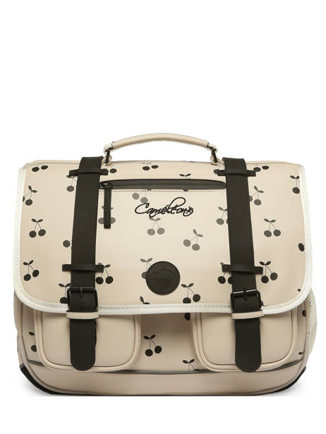 3-compartment Satchel Cameleon Beige vintage north PBVWCA41 other view 7