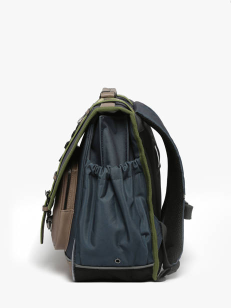 Satchel 3 Compartments Cameleon Blue vintage urban PBVBCA41 other view 2