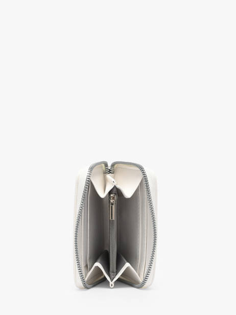 Grained Compact Wallet Miniprix White grained K2015 other view 1