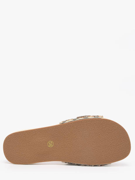 Slippers In Leather Colors of california Brown women HCBAYL06 other view 3