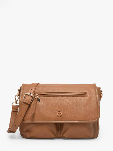 Crossbody Bag Zip Lulu castagnette Brown zip ALENA