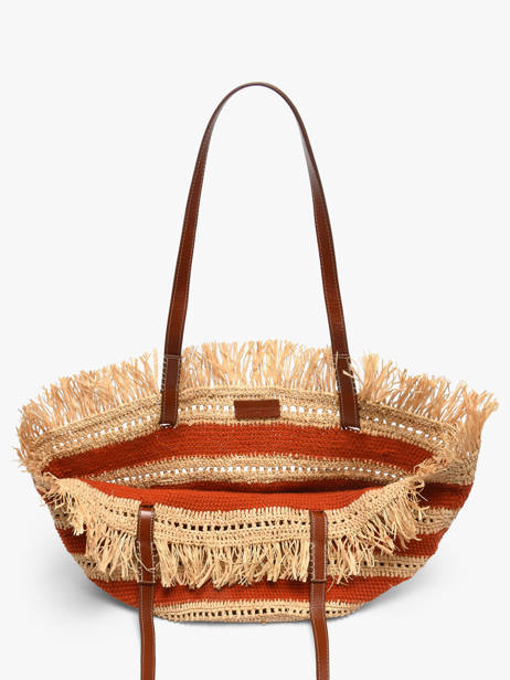 Shoulder Bag Cabas Raphia Raphia Vanessa bruno Orange cabas raphia 23V40928 other view 4