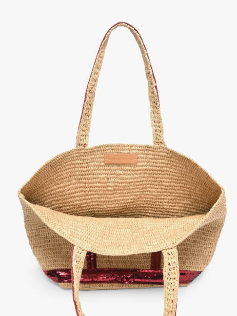 Satchel Cabas Raphia Raphia Vanessa bruno Beige cabas raphia 64V40380 other view 4