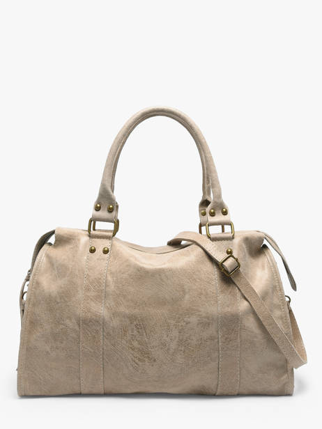 A4 Size Shoulder Bag Spazzolato Leather Milano Beige spazzolato SP24095 other view 4
