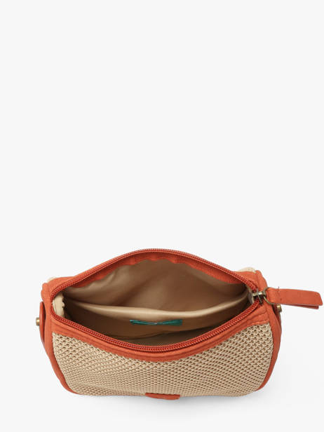 Sac Bandoulière Resille Polyester Le voyage en panier Beige resille PM959 vue secondaire 3