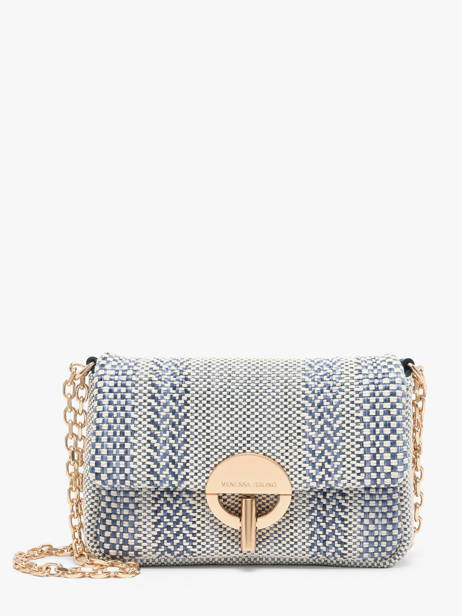 Leather Crossbody Bag Moon Tressé Vanessa bruno Blue moon 7V40326