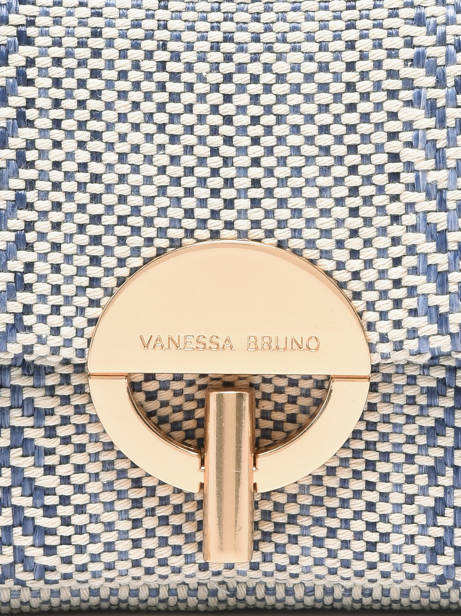 Leather Crossbody Bag Moon Tressé Vanessa bruno Blue moon 7V40326 other view 3