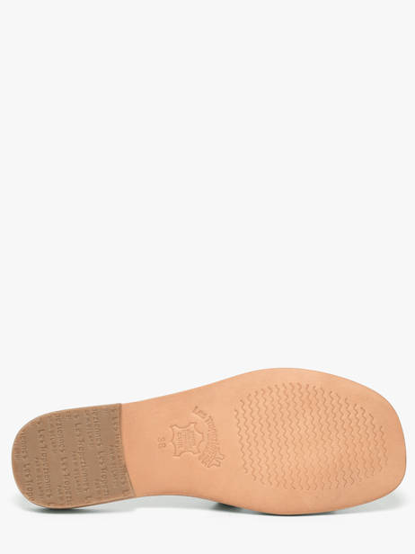Leather Hadamia Slide Sandals Les tropeziennes Brown women HADAMIA other view 4