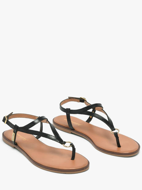 Flip Flops In Leather Les tropeziennes Black women HATOME other view 1