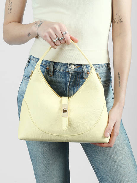 Crossbody Bag Caviar Leather Milano Yellow caviar CA26022 other view 1