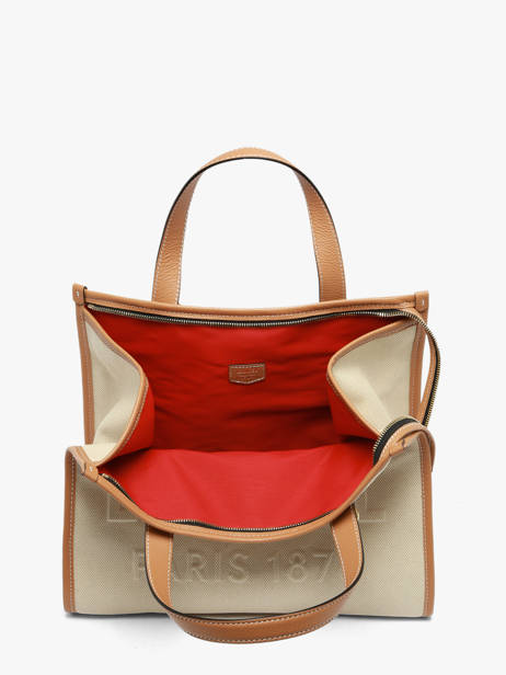 Medium Jour Satchel Canvas And Leather Lancel Beige jour A14027 other view 4