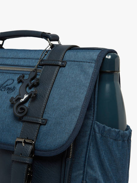 2-compartment Satchel Vintage Color Cameleon Blue vintage color CA146Q other view 6