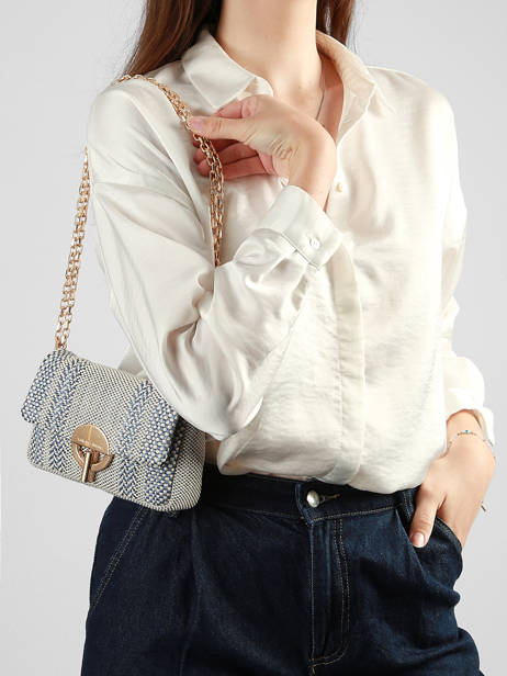 Leather Crossbody Bag Moon Tressé Vanessa bruno Blue moon 7V40326 other view 1