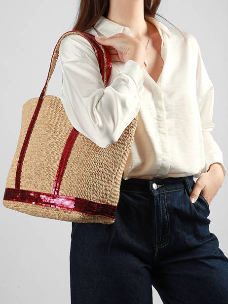 Satchel Cabas Raphia Raphia Vanessa bruno Beige cabas raphia 64V40380 other view 1