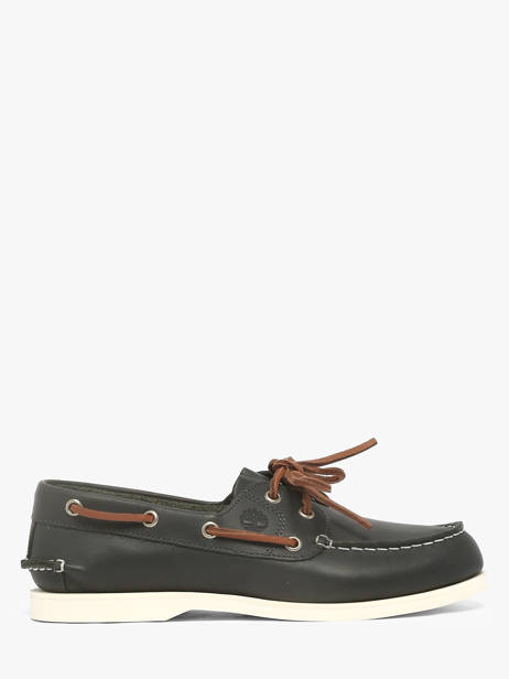 Boat Shoes In Leather Timberland Green women 2Q9XEP81