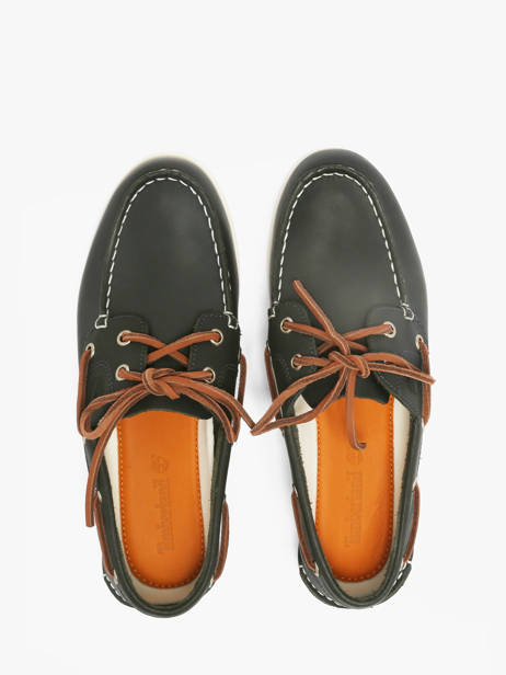 Boat Shoes In Leather Timberland Green women 2Q9XEP81 other view 3