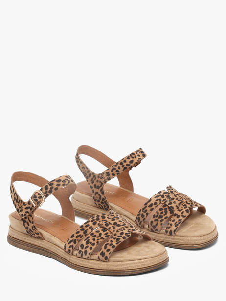 Sandals In Leather Tamaris Beige women 46 other view 1