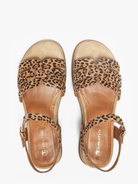 Sandals In Leather Tamaris Beige women 46 other view 3