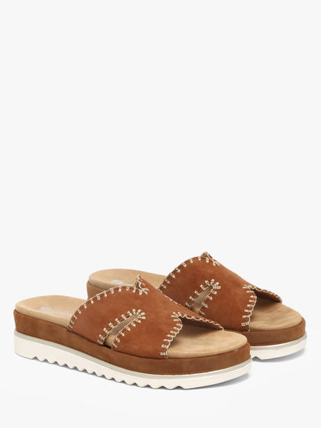 Slippers In Leather Remonte Brown women 22 other view 1
