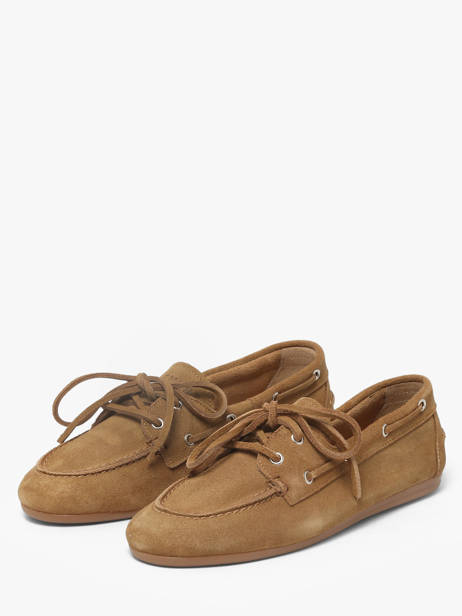 Boat Shoes In Leather Pavement Beige women 24128174 other view 1