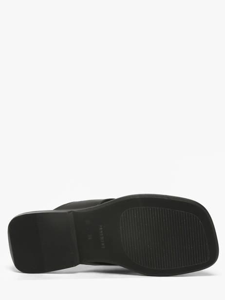Sandals In Leather Pavement Black women 25277 other view 4