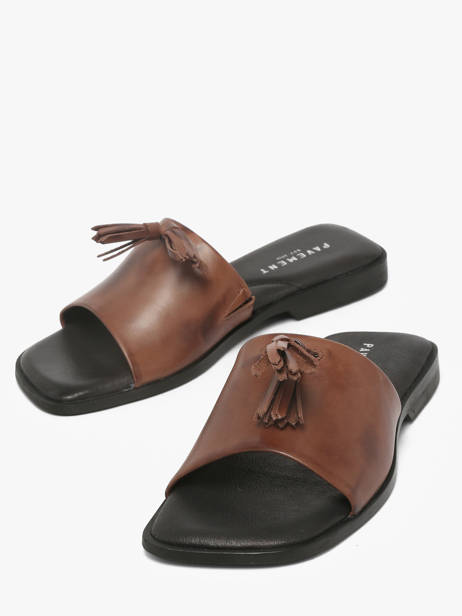 Slippers In Leather Pavement Brown women 25216 other view 1