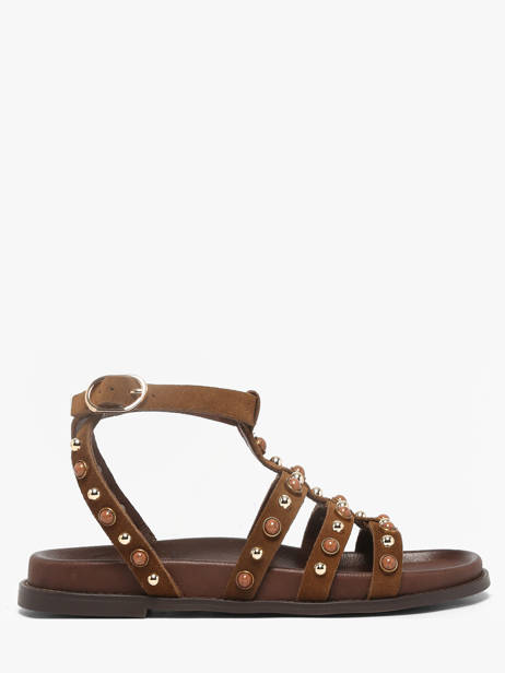 Sandals In Leather Inuovo Brown women 51002CTN