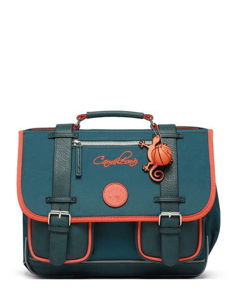 Satchel For Kids 2 Compartments Vintage Urban Cameleon Blue vintage urban CA35 other view 7