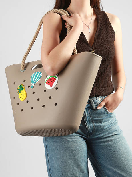 Sac Porté épaule Tutti Frutti Le voyage en panier Beige tutti frutti PM986 vue secondaire 1