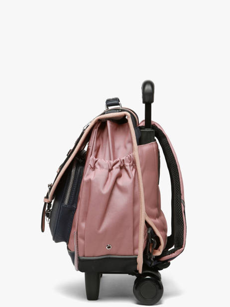 Wheeled Schoolbag For Kids 2 Compartments Vintage Fantasy Cameleon Blue vintage fantasy CR38 other view 3