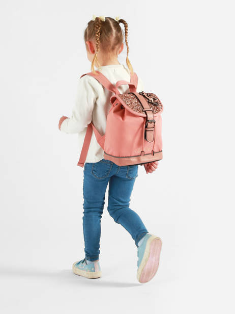 Sac à Dos 1 Compartiment Vintage Fantasy Cameleon Rose vintage fantasy SD25 vue secondaire 2