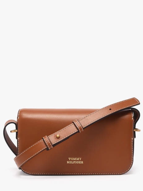 Sac Bandoulière Th Script Cuir Tommy hilfiger Marron th script AW18399 vue secondaire 3