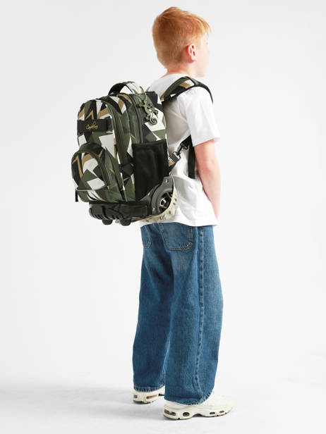 2-compartment Wheeled Schoolbag Futur Cameleon Multicolor futur SR39 other view 1