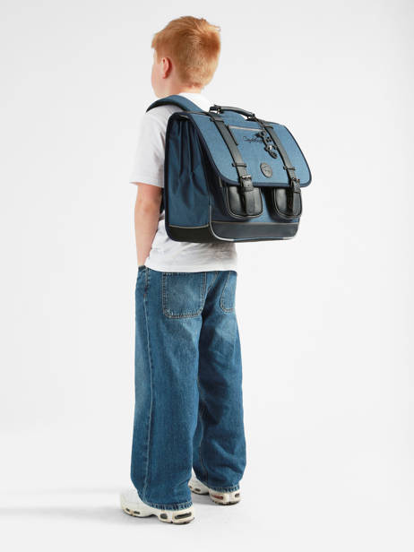 Satchel 3 Compartments Vintage Color Cameleon Blue vintage color VIC-CA41 other view 1