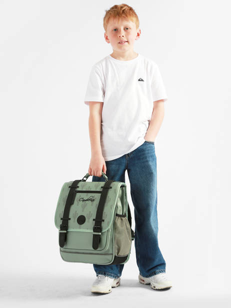 2-compartment Vintage North Backpack Cameleon Green vintage north SD39 other view 2